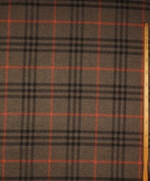 Tern, brun/mørkebrun/orange - Uld/polyester - Info mangler