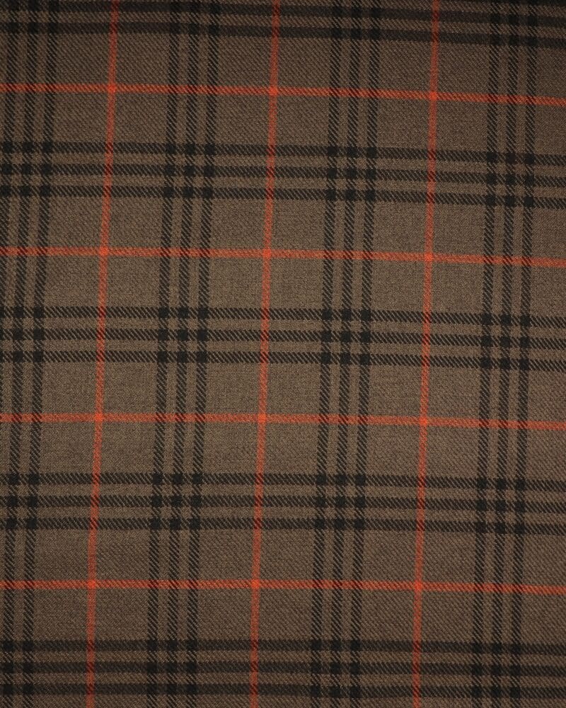 Tern, brun/mørkebrun/orange - Uld/polyester - Info mangler