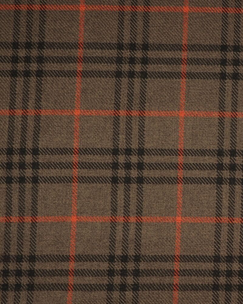 Tern, brun/mørkebrun/orange - Uld/polyester - Info mangler