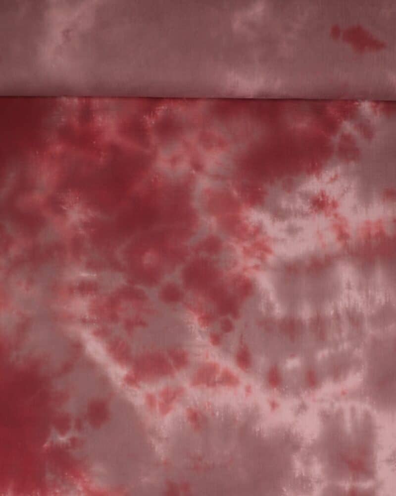 Rosa/gammelrosa batik - Double Gauze blestof/musselin stof - Swafing