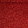 Stjerner på meleret rød bund - Patchwork - Stoffabrics