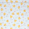 Høns og kyllinger på lyseblå bund - Patchwork - QT fabrics