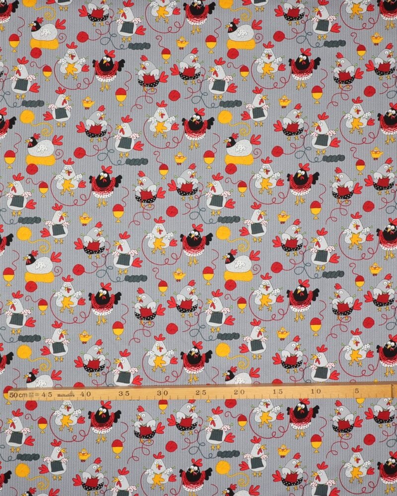 Høns der strikker - Patchwork - Timeless Treasures Fabrics of SoHo