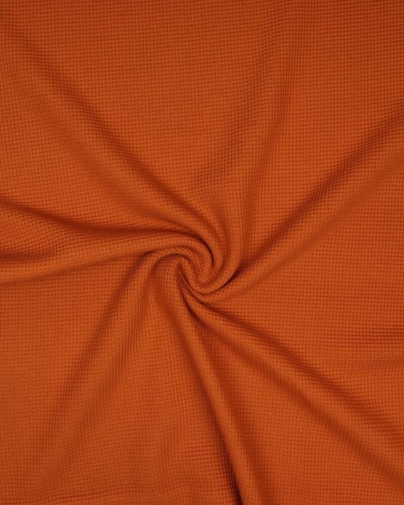 Brændt orange - Vaffel jersey - Swafing