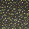 Mælkebøtter og mælkebøttefrø på mørkegrå - Patchwork - Stoffabrics