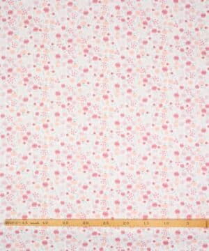 Små blomster i sarte farver på hvid bund - Patchwork - Dear Stella Design