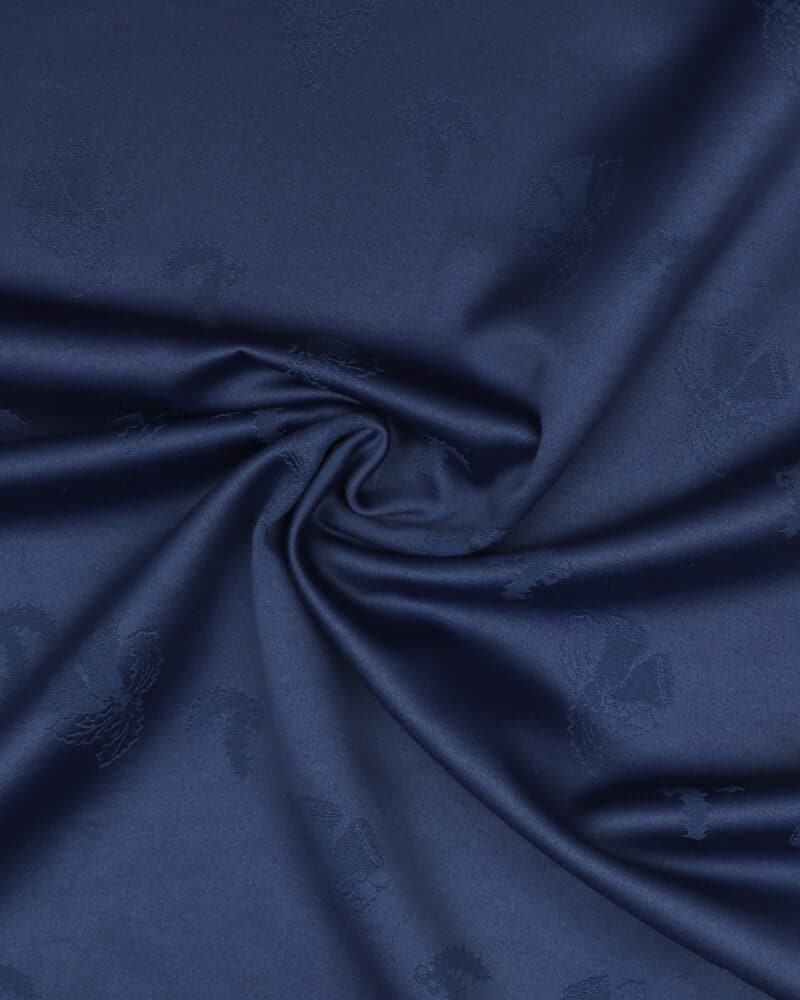 Blå med juleklokker - Gardin/dug - Industrial Textiles
