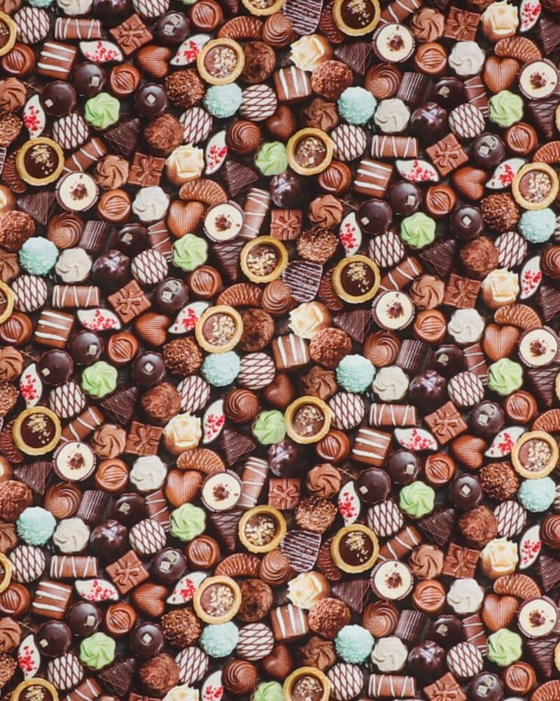 Fyldte chokolader - Patchwork - Elizabeth's studio