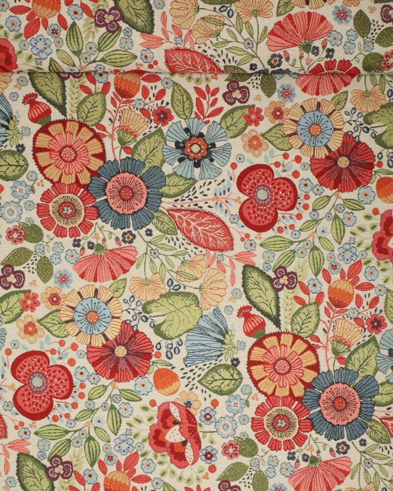 Blomster i forskellige farver - Gobelin - Info mangler
