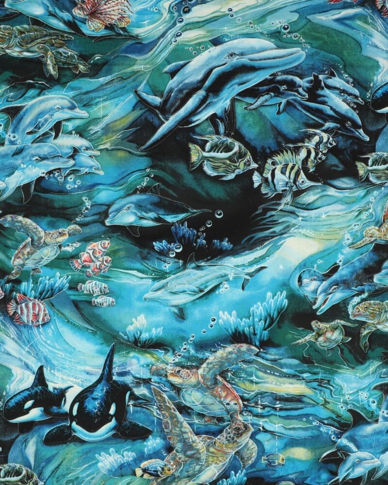 North American Wildlife, havdyr - Patchwork - Robert Kaufman