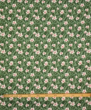 I'll watch you fly, Blomster på grøn - Patchwork - RJR Fabrics
