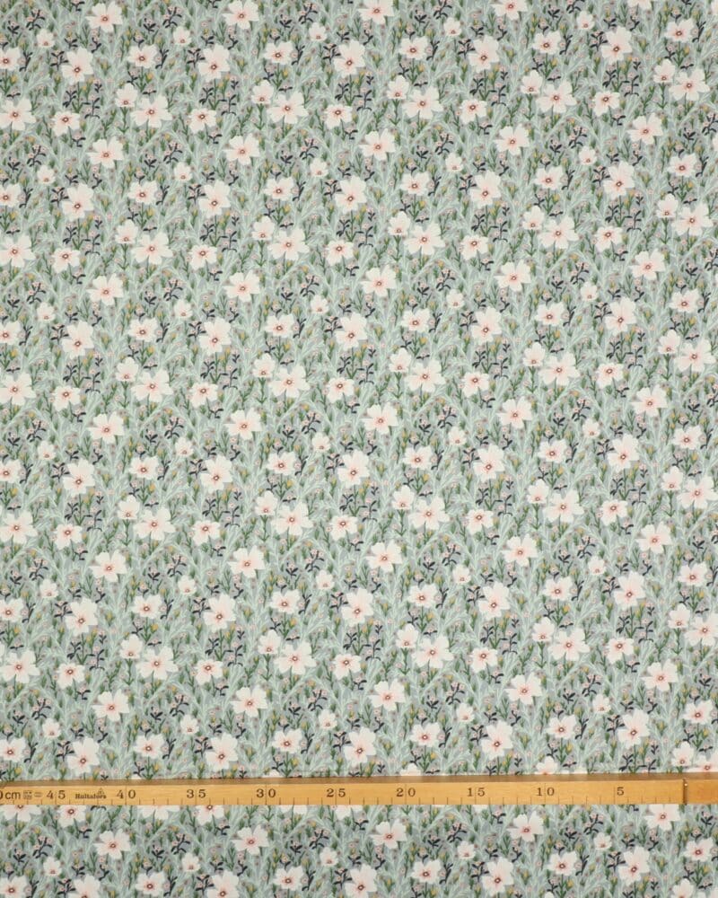 I'll watch you fly, Blomster på grå - Patchwork - RJR Fabrics