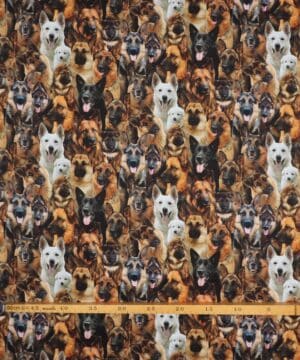Schæferhunde og hvalpe - Patchwork - Elizabeth's studio