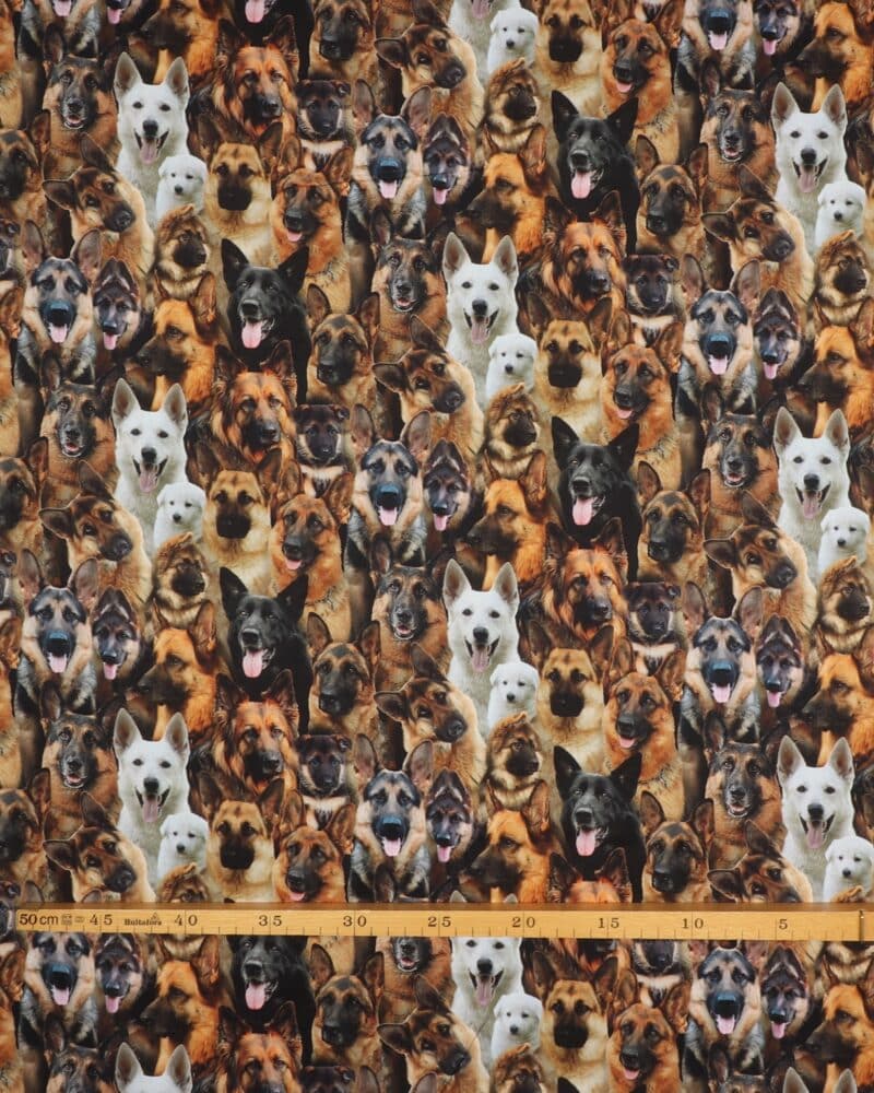 Schæferhunde og hvalpe - Patchwork - Elizabeth's studio