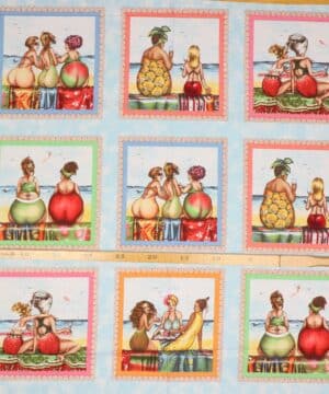 Fruit ladies 15 motiver - Patchwork rapport - Elizabeth's studio