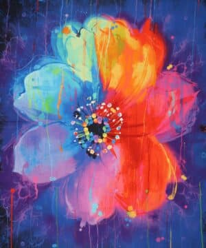 Stor blomst - Patchwork rapport - Timeless Treasures Fabrics of SoHo