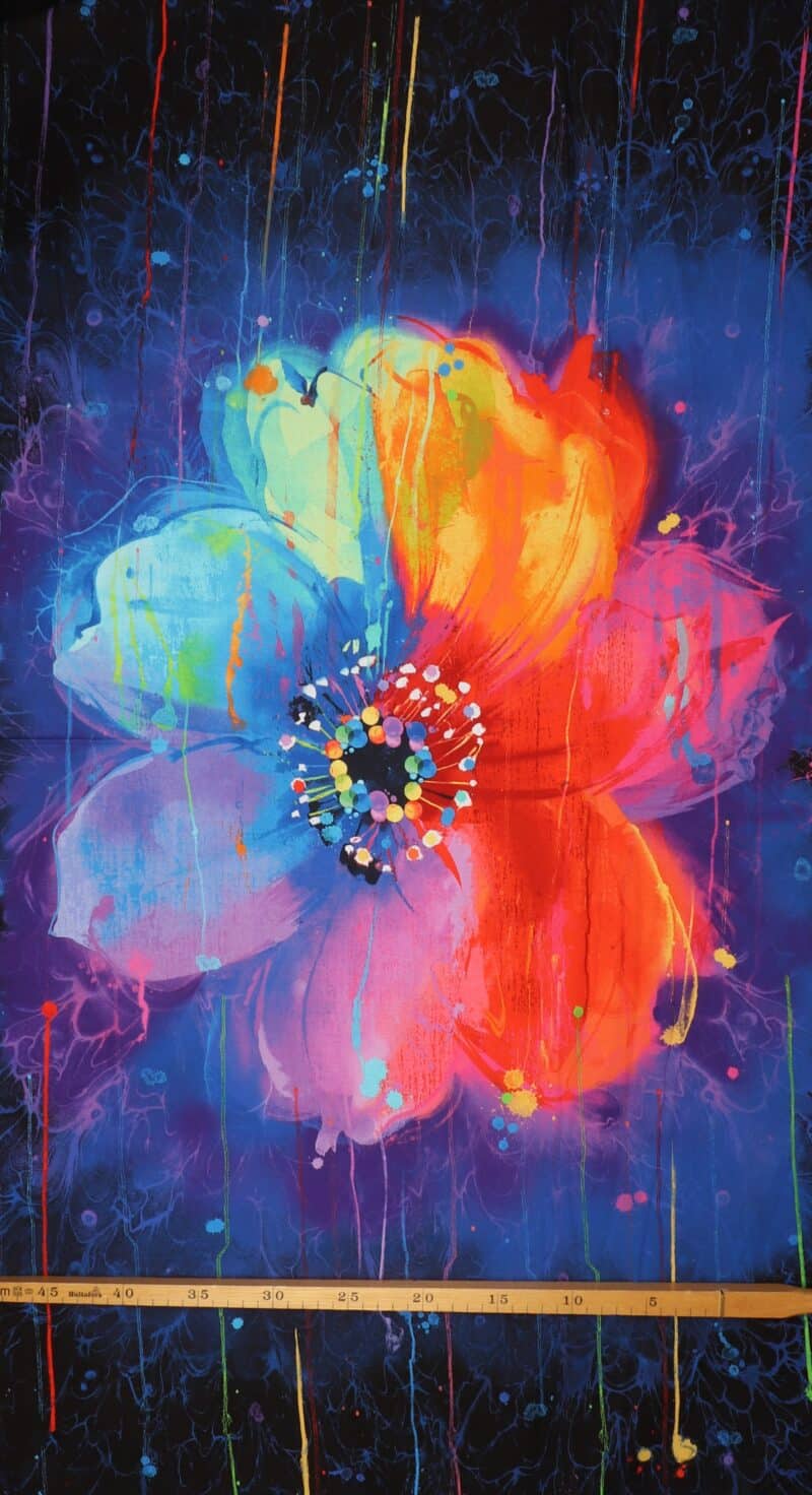 Stor blomst - Patchwork rapport - Timeless Treasures Fabrics of SoHo