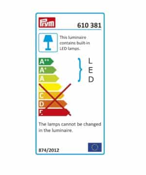 Prym LED foldelampe med sugekop og USB - Prym