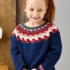 Bluse med nisser, str. 0-10 år - Permin -