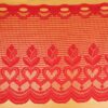Cafégardin, rød - 35 cm høj - B&B Fabrics
