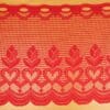 Cafégardin, rød - 35 cm høj - B&B Fabrics