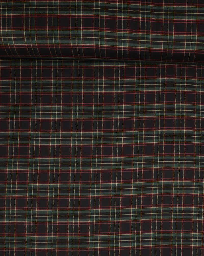 Klantern, mørkeblå og grøn - Viskose/polyester/elastan - Balsløv