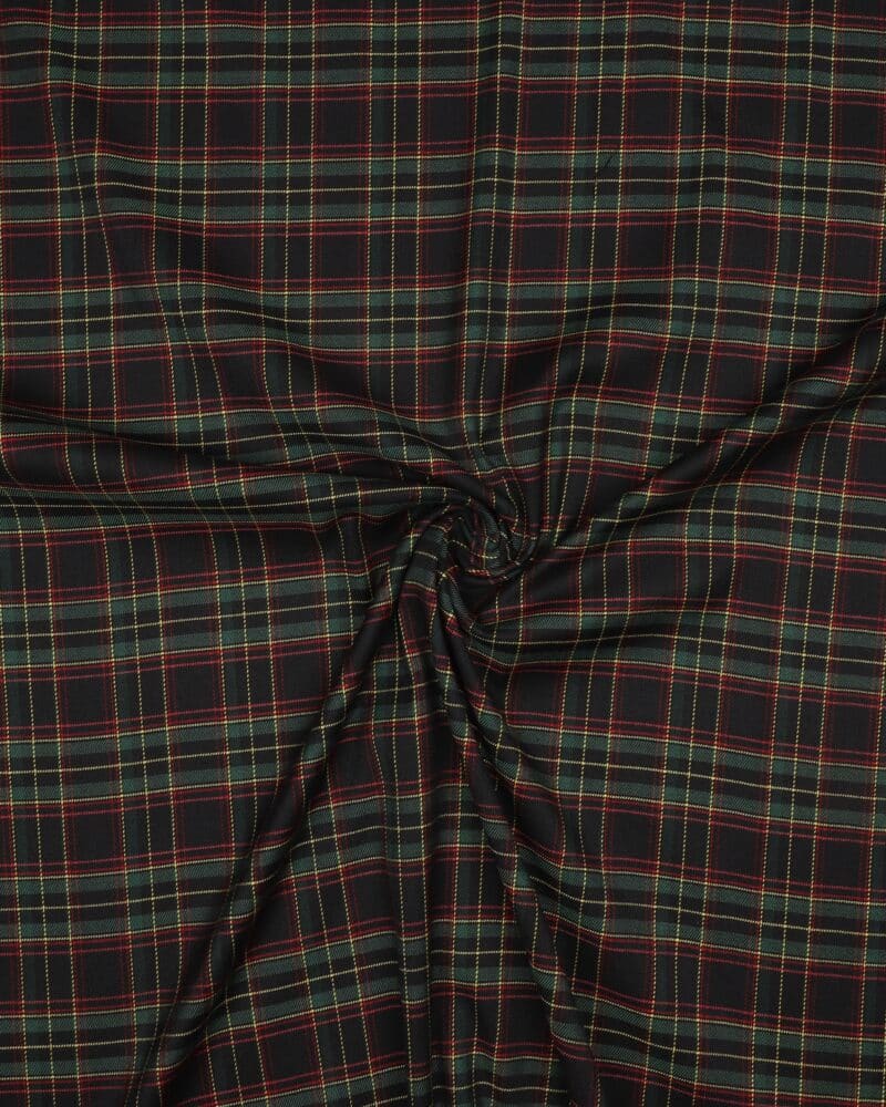 Klantern, mørkeblå og grøn - Viskose/polyester/elastan - Balsløv