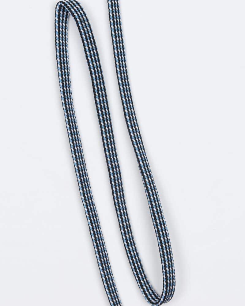 Sort, offwhite, blå 10 mm snøre -