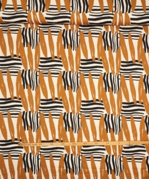 Karry/sort/offwhite mønster - Jersey - Swafing