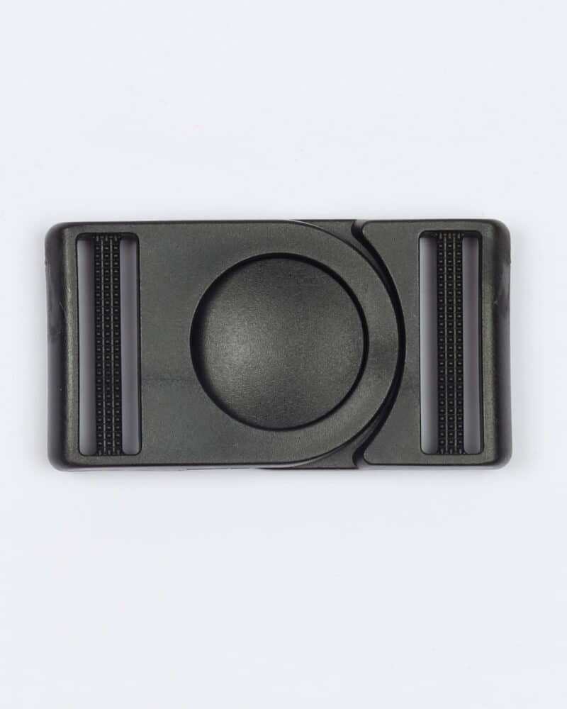 Fleksibelt klikspænde, 37 mm sort -
