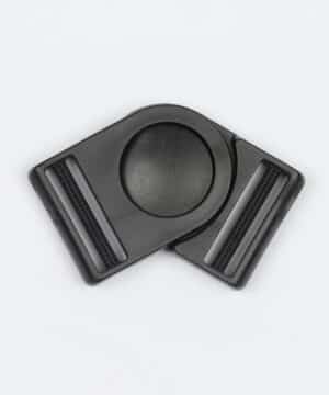 Fleksibelt klikspænde, 37 mm sort -
