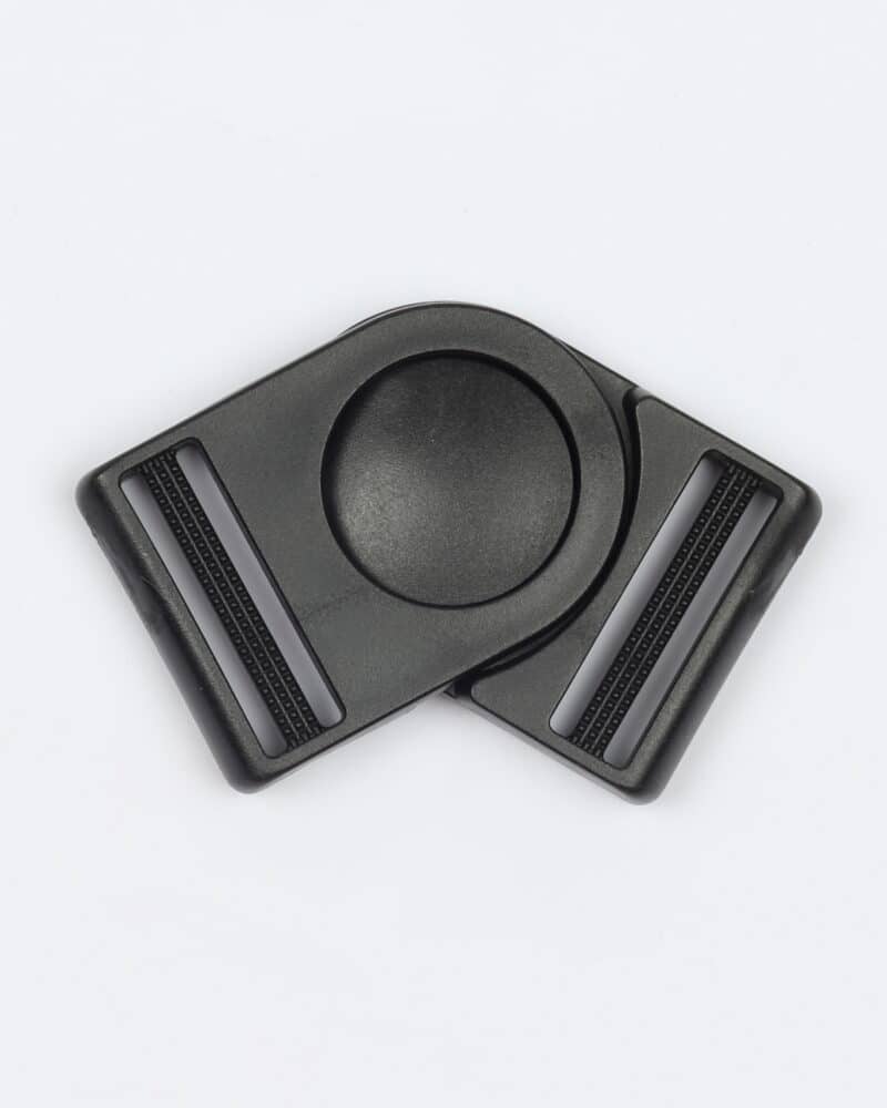 Fleksibelt klikspænde, 37 mm sort -