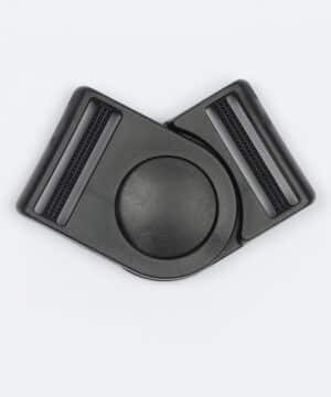 Fleksibelt klikspænde, 37 mm sort -