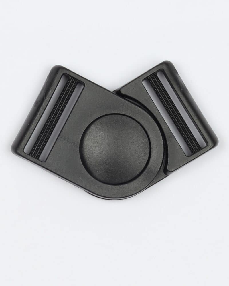 Fleksibelt klikspænde, 37 mm sort -