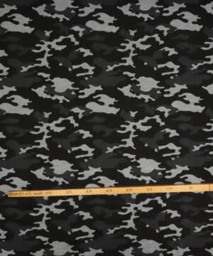 Camouflage, mørkegrå/lysegrå/sort - Uld/polyester jersey - Info mangler