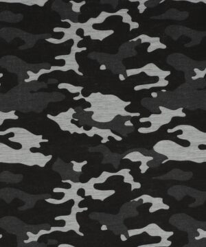 Camouflage, mørkegrå/lysegrå/sort - Uld/polyester jersey - Info mangler