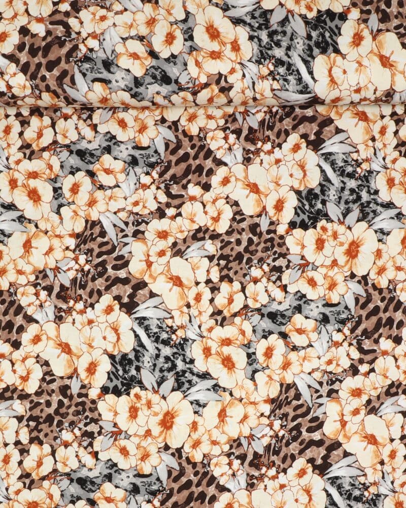 Blomster - Viskose jersey - Hemmers Itex