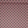 Pink blomst på mørkeblå - Bomuld - Swafing