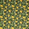 Citroner og blade på sort - Patchwork - P&B Textiles