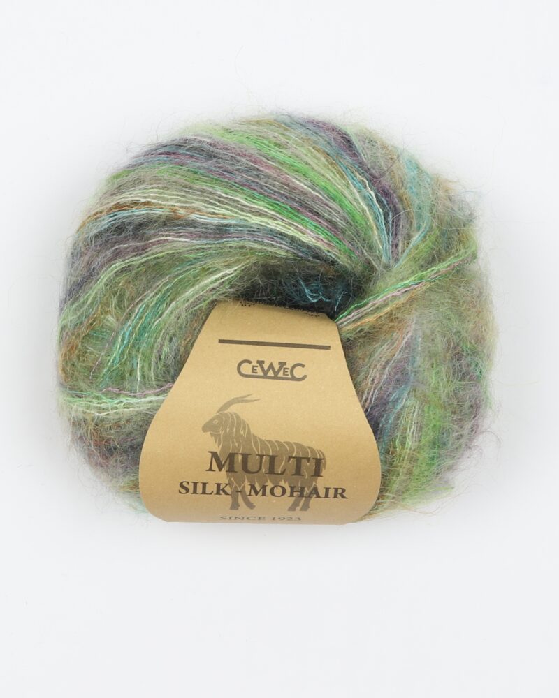 Multi Silk-Mohair fra CeWeC i mange farver - Info mangler