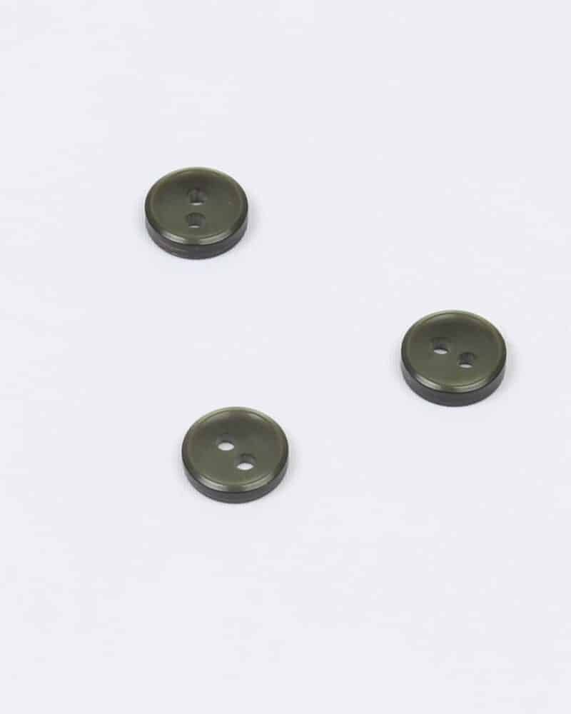Mørk olivengrøn med 2 huller - 9 mm -