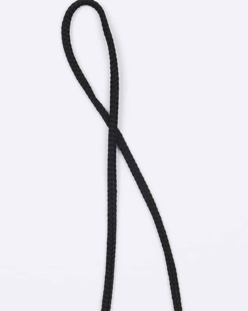 Sort 5 mm snøre -