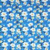 Hvide blomster på grene på blå bund - Jersey - Info mangler