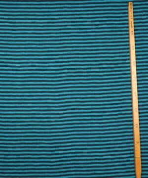 Blå/turkis striber – Jersey - Info mangler
