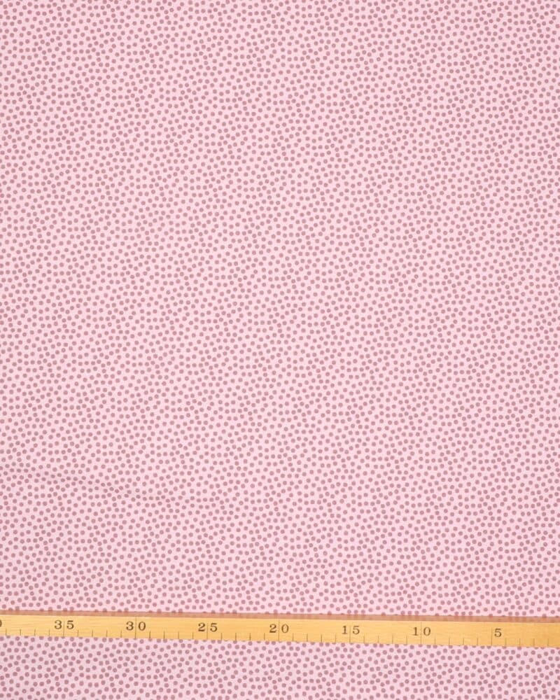 Mørk gammelrosa prik på rosa - Jersey - Swafing