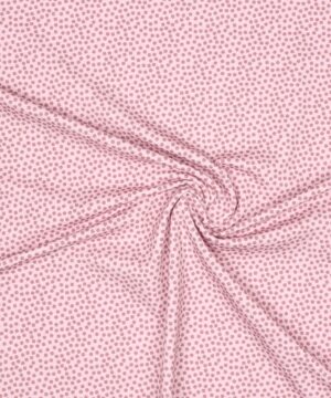Mørk gammelrosa prik på rosa - Jersey - Swafing