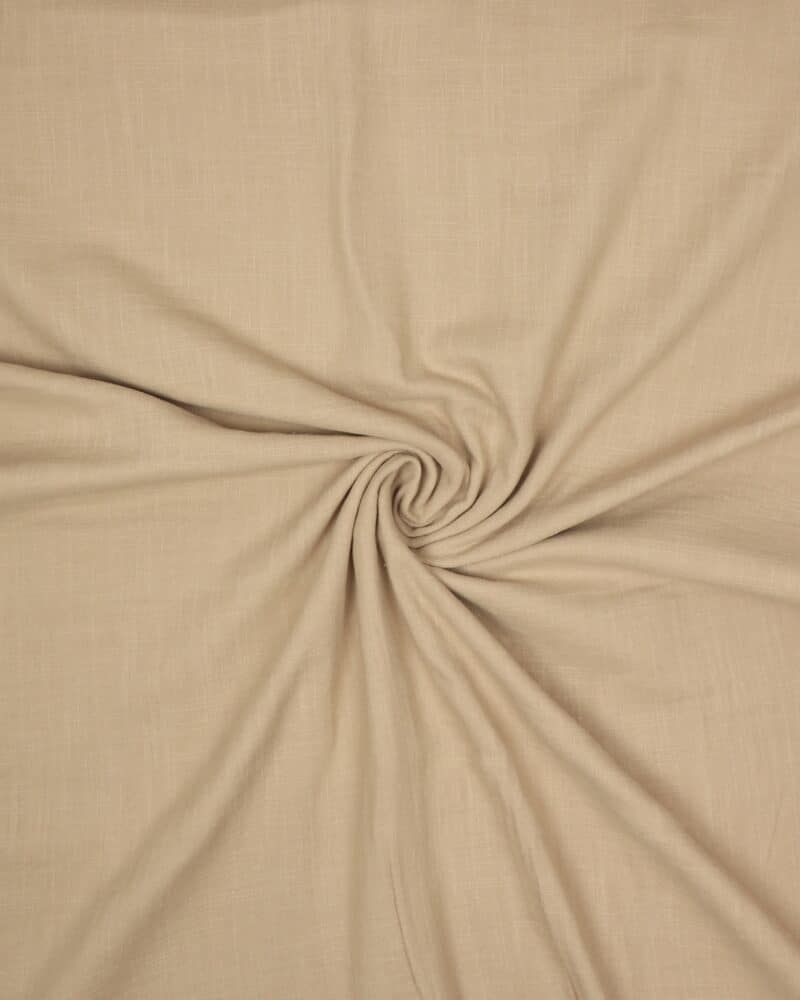 Mørk beige - Double Gauze/musselin stof - Swafing