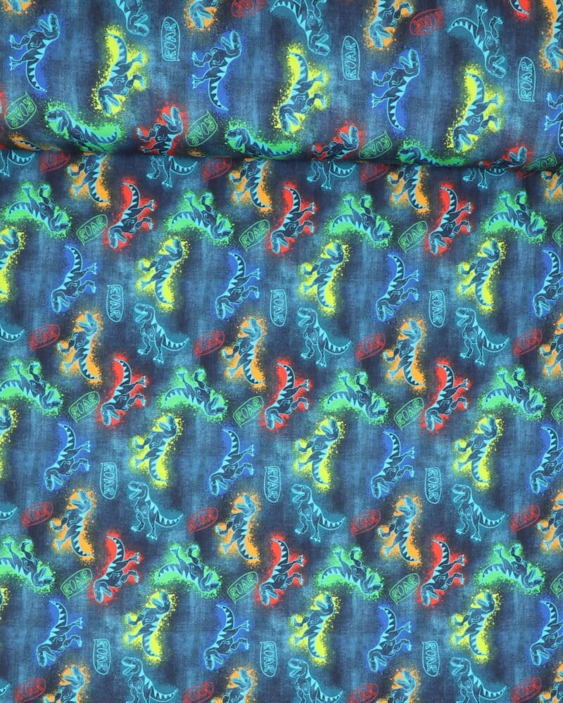 Dinosaurer på blå - Jersey - Stenzo