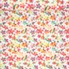 Hvid med blomster - Double Gauze blestof/musselin stof - Swafing