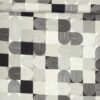 Mønster i hvid/grå/sort - Bomuld med stræk - Swafing